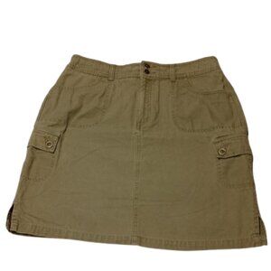 Eddie Bauer Olive Green Cargo Skirt Women’s Size 12